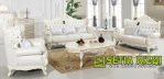 Sofa Ruang Tamu Mewah Putih Duco Modern