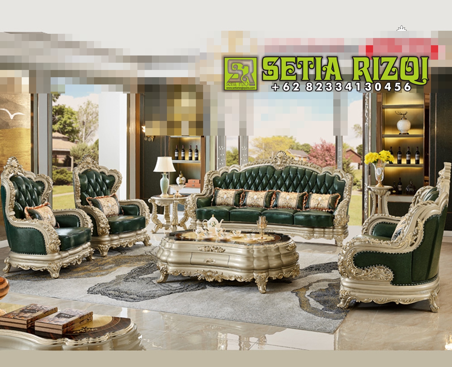Set Sofa Tamu Classic Royal Living Room